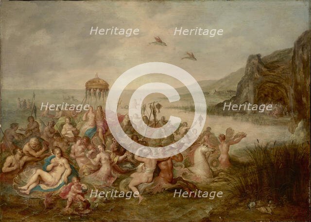 Neptune and Amphitrite, c 1616-1618. Creator: Francken, Frans, the Younger (1581-1642).