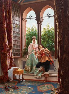 The Serenade. Creator: Savini, Alfonso (1836-1908).