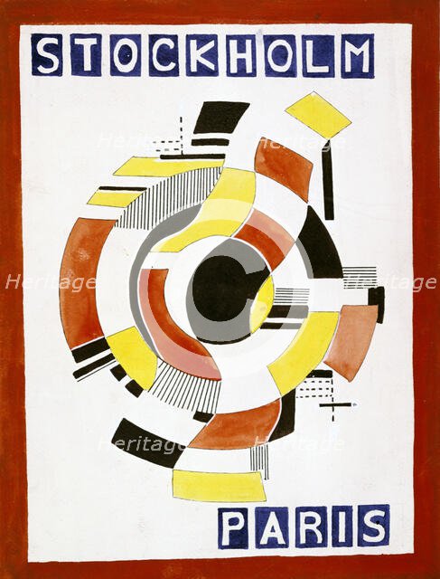 The Cover of the Souvenir Program for the Balle. Detail, 1922. Creator: Fernand Leger.