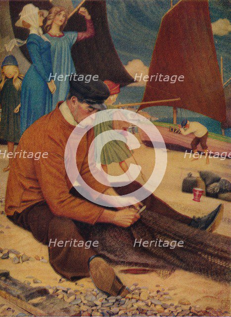 'The Beach', 1910. Artist: Joseph Edward Southall.