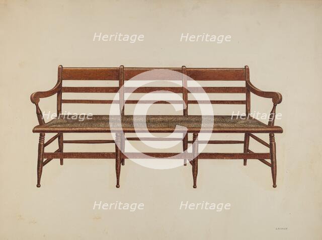 Settee, 1940. Creator: Harry Eisman.