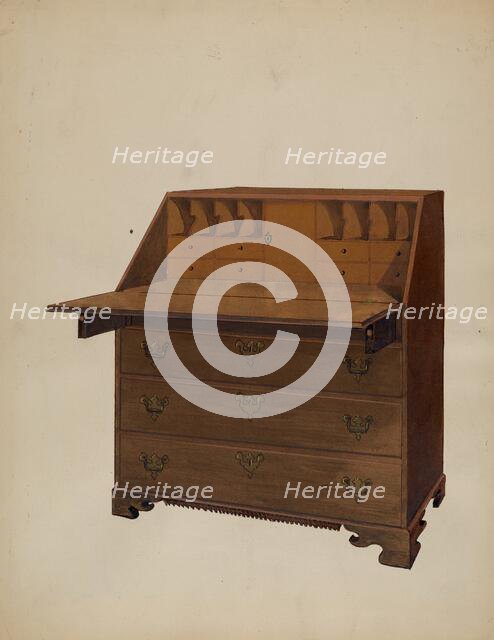 Desk, probably 1936. Creator: Fred Weiss.