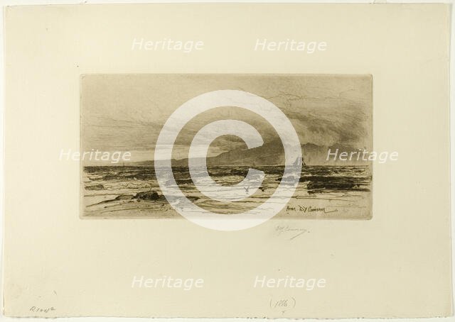 Arran, plate fourteen from the Clyde Set, 1889. Creator: David Young Cameron.