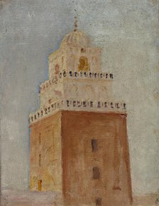 Kairouan (The Minaret of the Mosque of the Barber), 1911. Creator: Jan Ciaglinski.