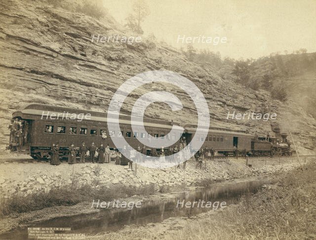 On the B[urlington] and M[issouri River] R'y near "Hot Springs, SD", 1891. Creator: John C. H. Grabill.