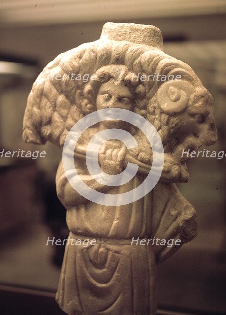 Sculpture of the Good Shepherd, found in Gador.