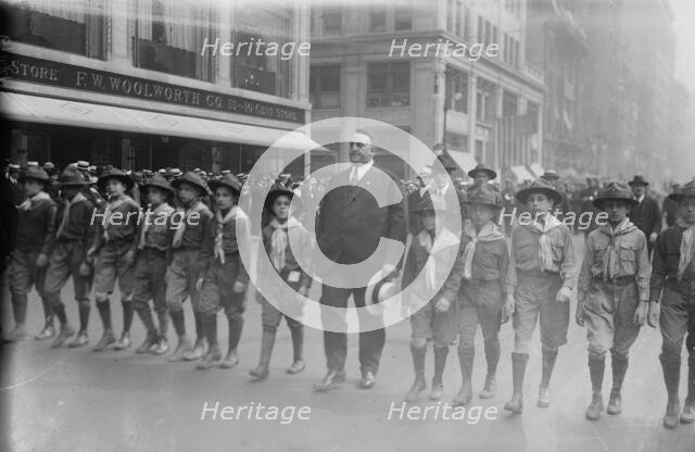 Big Bill Edwards & scouts, 1919. Creator: Bain News Service.
