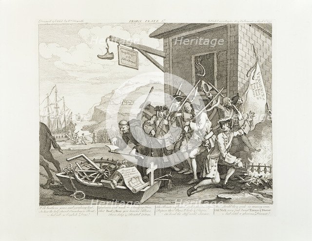 The Invasion - France, 1756. Artist: William Hogarth