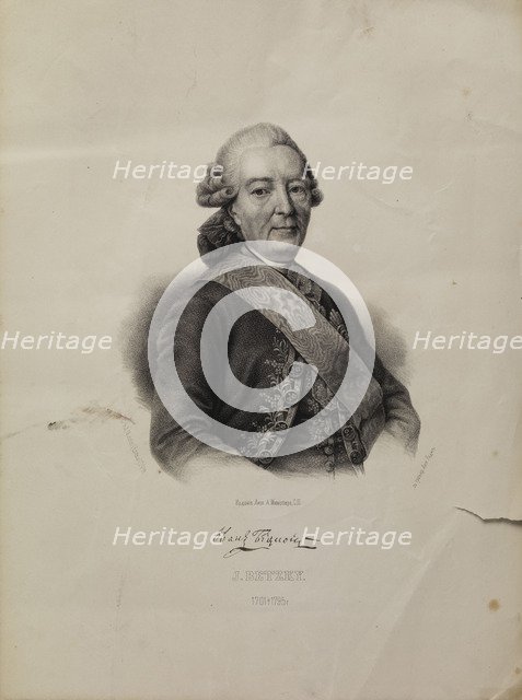 Portrait of Ivan Ivanovich Betskoi (1704-1795). Artist: Borel, Pyotr Fyodorovich (1829-1898)