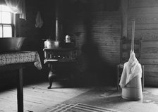 Corner of kitchen, home of tobacco sharecropper, Person County, North Carolina, 1939. Creator: Dorothea Lange.