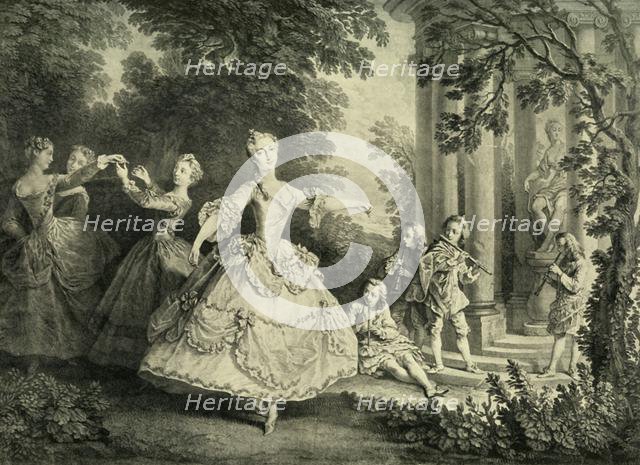 Marie Sallé dancing, 1732, (1908). Creator: Unknown.