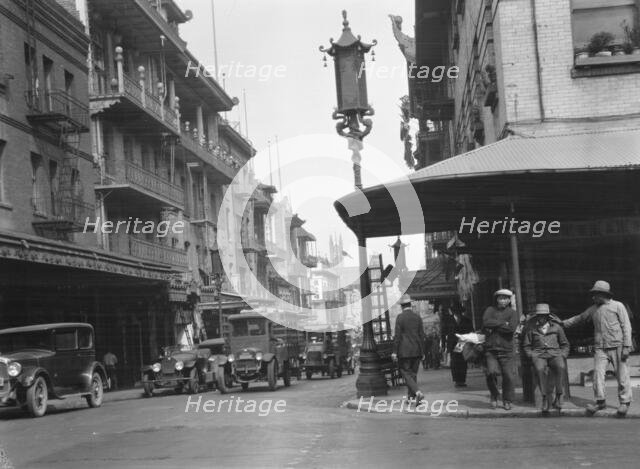 Street in Chinatown, San Francisco, between 1920 and 1930. Creator: Arnold Genthe.