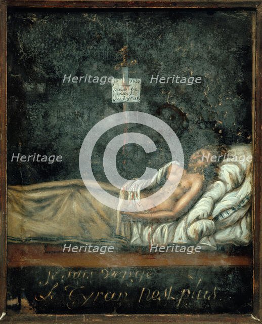 Portrait de Louis-Michel Le Peletier de Saint-Fargeau (1760-1793), sur son lit de mort, c1793. Creator: Jacques-Louis David.