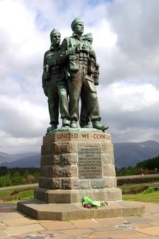 Commando Memorial, Spean Bridge, Highland, Scotland.