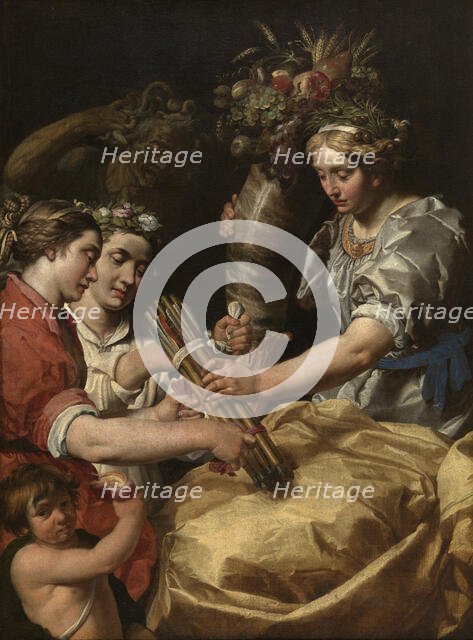 Concord, Charity and Sincerity Conquering Discord, 1622. Creator: Abraham Janssens.