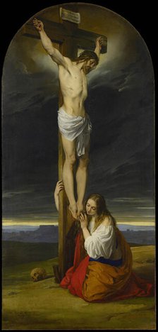 Crucifixion with Mary Magdalene , 1827. Creator: Hayez, Francesco (1791-1882).