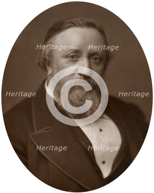 Benjamin Ward Richardson, British physician and writer on medical history, 1883.Artist: Lock & Whitfield