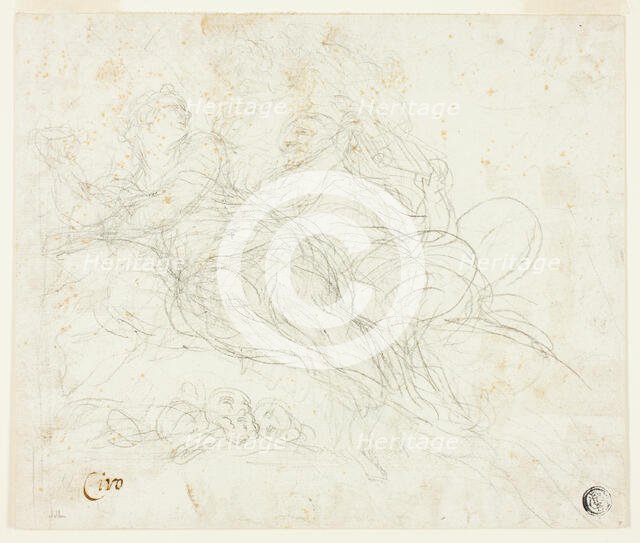 Nymph and Satyr, n.d. Creator: Ciro Ferri.