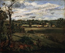 'View of Highgate from Hampstead Heath', early 19th century. Artist: John Constable