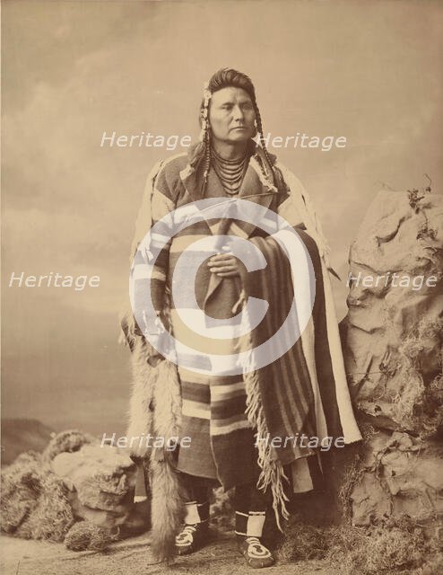 Hinmatóowyalahtq’it (Chief Joseph), 1879. Creator: Charles Milton Bell.