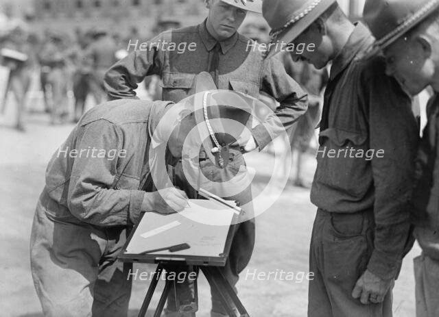 Military Training, 1917 or 1918. Creator: Harris & Ewing.