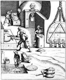 Refining copper using the 'Hungarian' process, 1683. Artist: Unknown