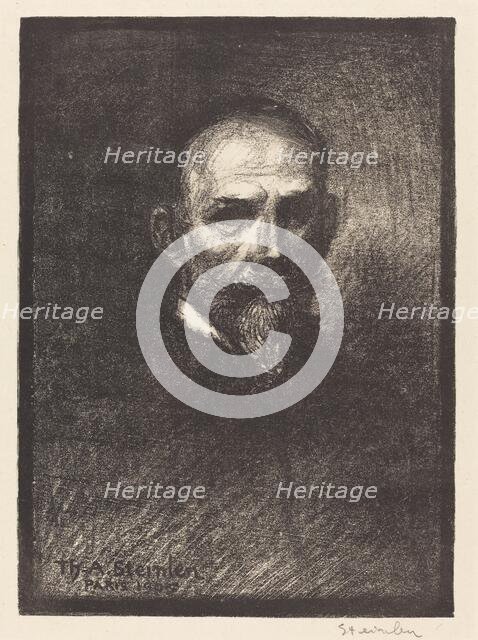 Self-Portrait (Steinlen de face, tete droite), 1905. Creator: Theophile Alexandre Steinlen.