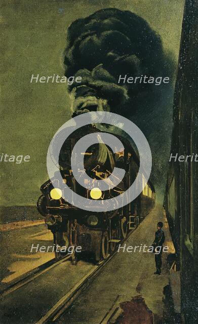 The express train, 1924. Creator: Klemens Brosch.