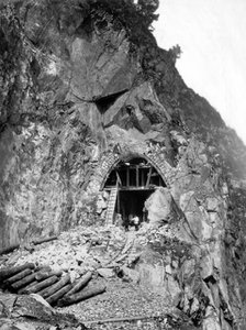 Construction of a Tunnel N 38 at Verst 38, 1900-1904. Creator: Unknown.