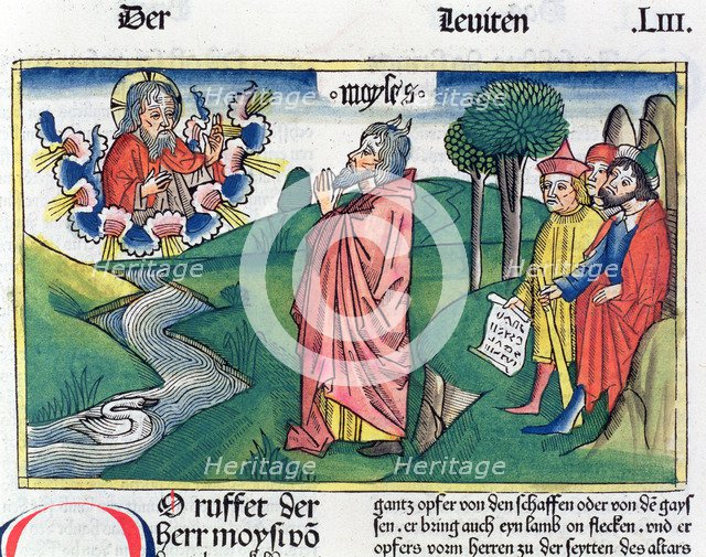 Leviticus 1:1-7: the Law of Offerings. Artist: Unknown