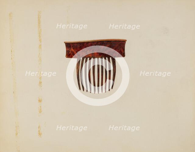 Comb, c. 1940. Creator: Irene Lawson.