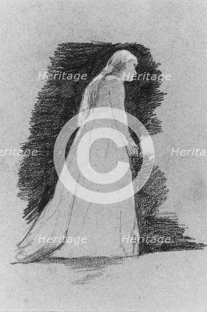 Standing Woman, ca. 1881-82. Creator: Thomas Hovenden.