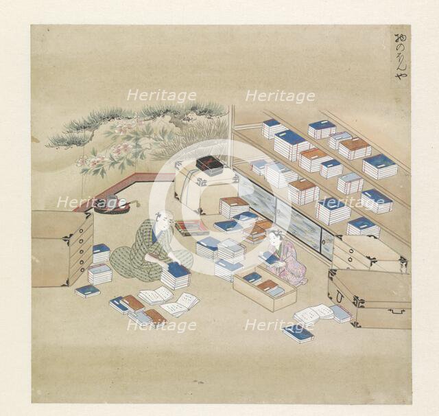 Bookseller in his store, after 1800-before 1899. Creator: Anon.