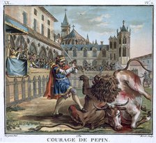 'The Courage of Pepin', 1789. Artist: Jean Baptiste Morret