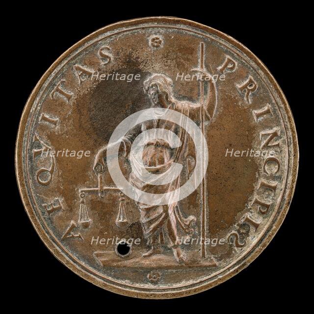 Equity Holding Scales and Scepter [reverse], 1501/1510. Creator: Unknown.