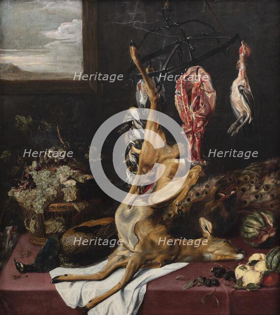 Larder with Circular Meat Rack, 1640-1649. Creator: Frans Snyders.