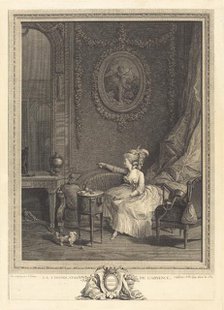 La Consolation de l'absence, 1785. Creator: Nicolas Delaunay.