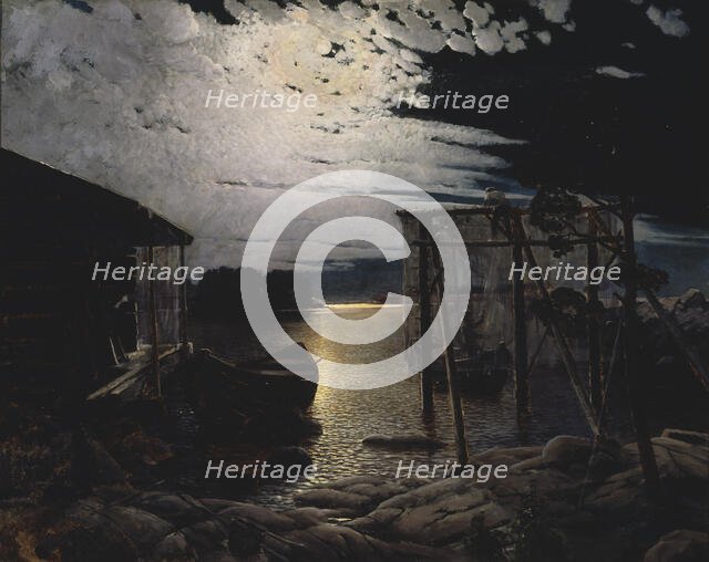 Fishing Hut, 1883. Creator: Aukusti Uotila.