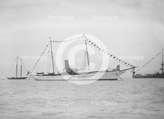 The 664 ton steam yacht North Star, 1911. Creator: Kirk & Sons of Cowes.