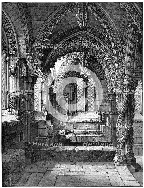 South-east corner of the Lady Chapel, Rosslyn Chapel, Scotland, 1893. Artist: Unknown