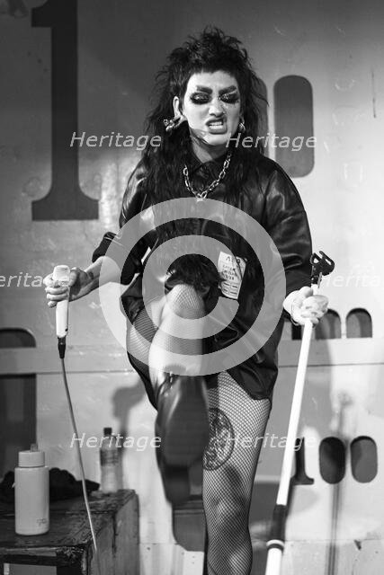 Jo-Jo O'Donoughue, Eater live at 100 Club, London, Mar 2023. Creator: Annapaola Marchesani.