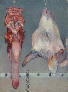 Calf's Head and Ox Tongue, c. 1882. Creator: Gustave Caillebotte.