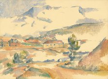 Montagne Sainte-Victoire, from near Gardanne, c. 1887. Creator: Paul Cezanne.