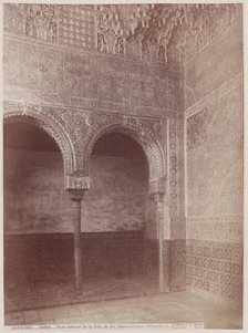 Interior of the Alhambra, Granada, c1885. Creator: Juan Laurent.