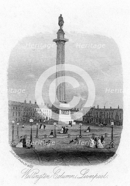 Wellington Column, Liverpool, 1864. Artist: Unknown