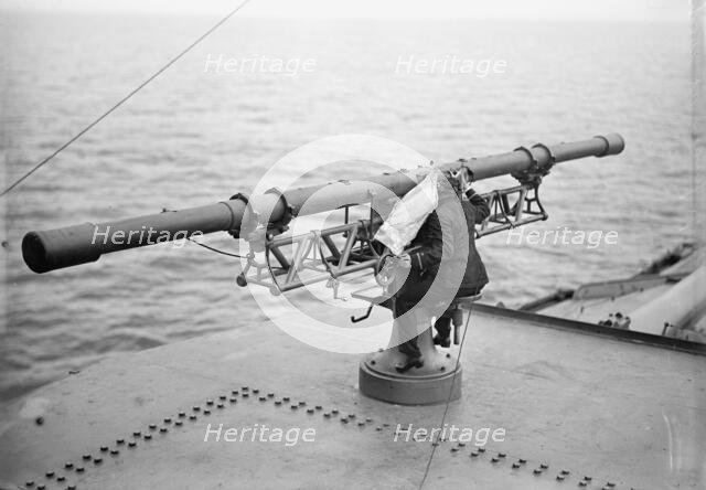 Target Practice - Range Finder at Work, 1913. Creator: Unknown.