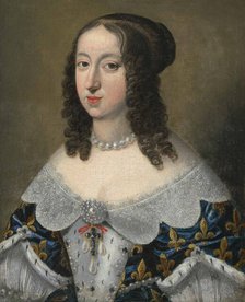 Portrait of Anne of Austria (1601-1666), c 1650. Creator: Anonymous.