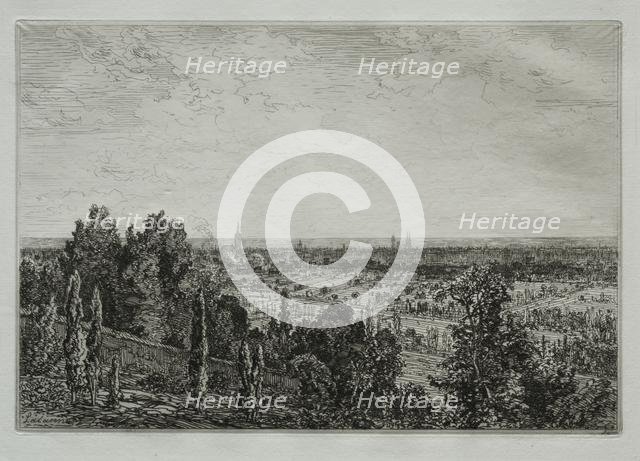 Bordeaux: vue de Cenon. Creator: Maxime Lalanne (French, 1827-1886).