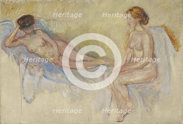 Two Nudes, Between 1902 and 1903. Creator: Edvard Munch.