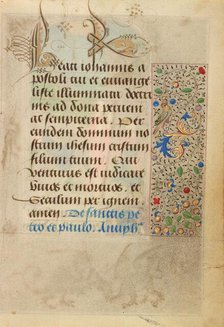 Decorated Text Page; Prayer Book of Charles the Bold, 1469. Creator: Nicolas Spierinc.